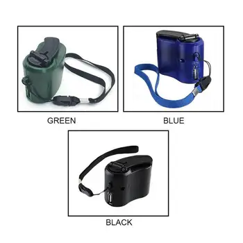 Outdoor Portable Emergency Survival Hand Crank Generator 5V Charger Lighting Rechargeable Home Appliance Cigar Lighter 5