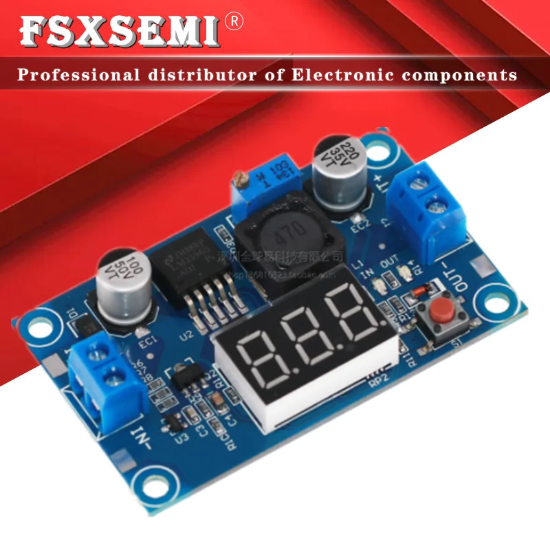 Lm2596 Dc Dc Step Down Converter Regolatore Di Tensione Display A Led Voltmetro 4.0 ~ 40 A 1.3-37V Adattatore Buck Alimentatore Regolabile