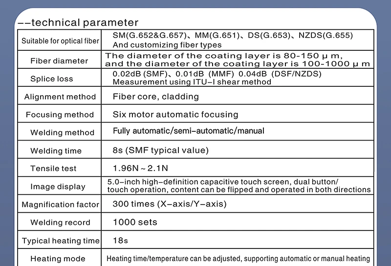 S-80/A-80F/A-10 Fiber Optic Fusion Splicer 6 Motors SM/MM Optical Fiber Core Hea