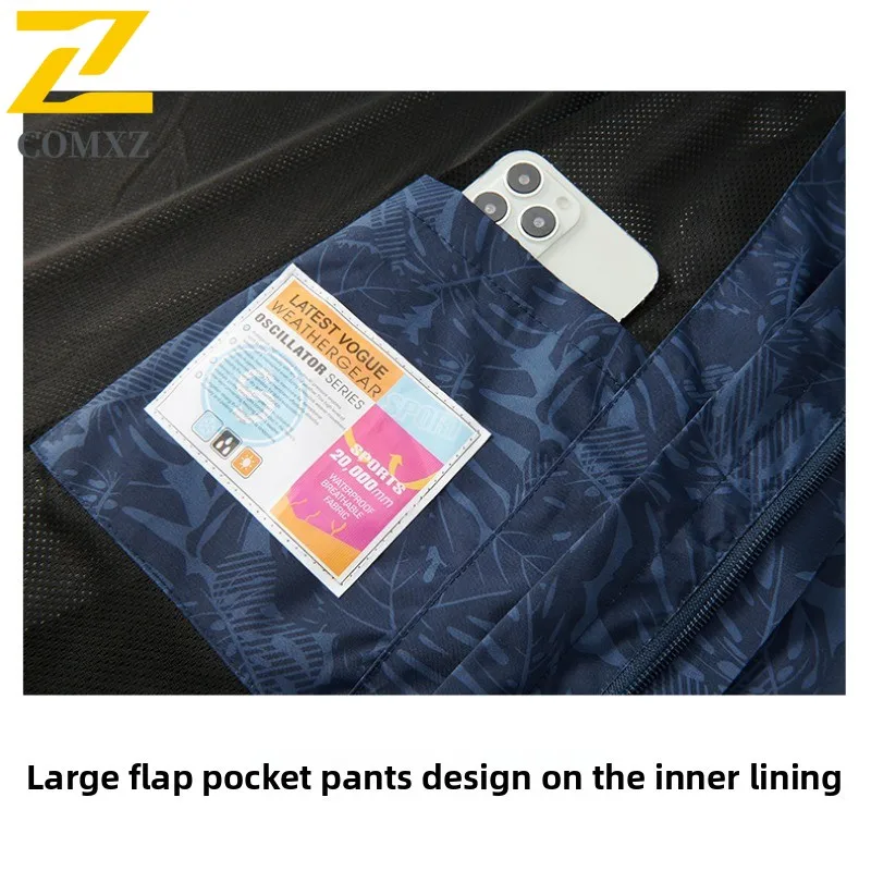 EIAO Outdoor Windproof Waterproof Breathable 3-in-1 Jacket Pants Set for Men Women Hiking Camping Fishing  Windbreaker Raincoat