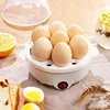 Multifunctional Electric Egg Cooker Steamer - Double Layer for Boil, Poach, Steam Eggs & Veggies, Compact Breakfast Appliance 5