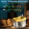 Cat Water Fountain Auto Filter Transparent  Drinker USB Anti-Dry Burning Recirculate Filtering Water Dispenser with Pump 2