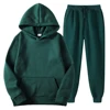 Plain Fleece Tracksuits Unisex Jogger Sets Wholesale Active Wear Men Track Suit Hoodies And Sweat Pants Set Conjunto Masculino 4