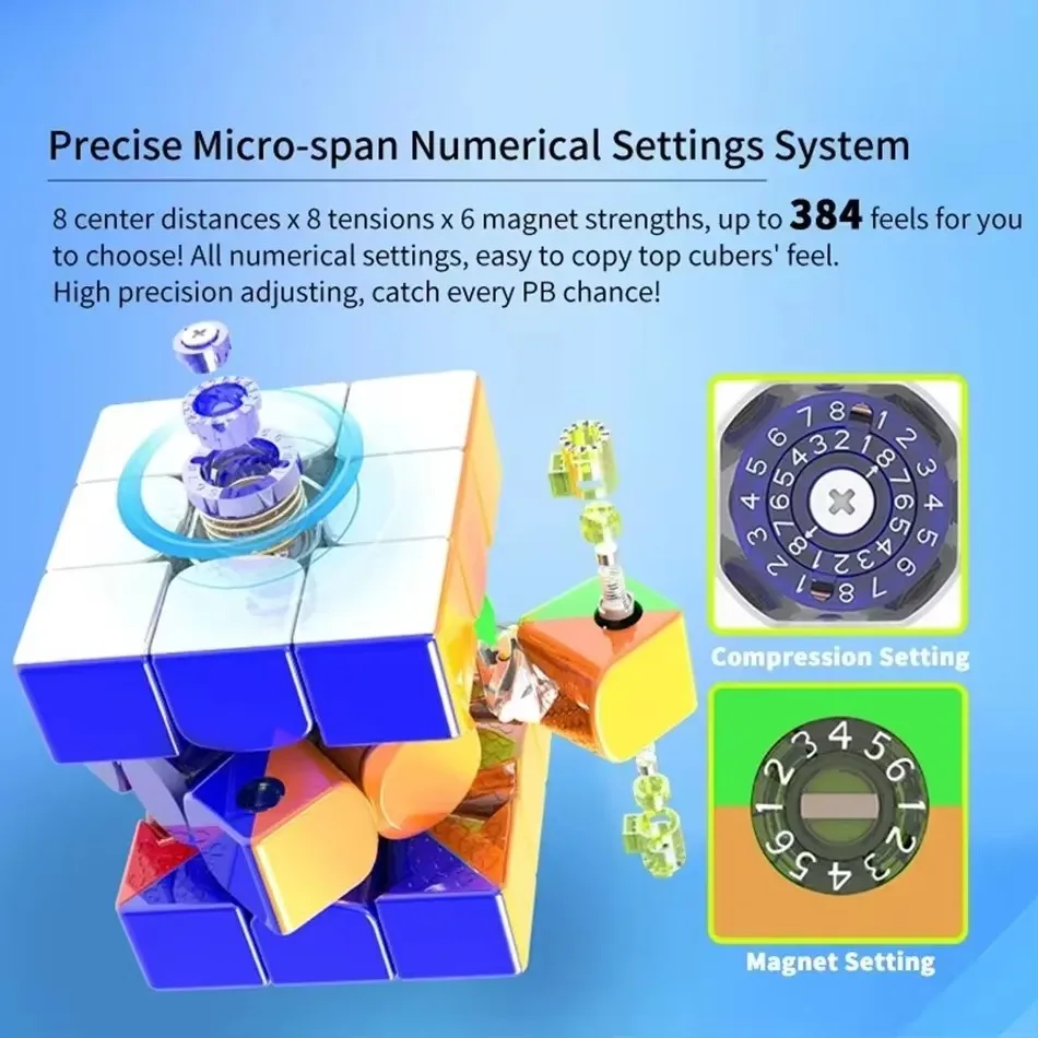 HaiTun Waverider V1 3x3 Magnetic Cube Stickerless Professional Speed Dolphin Magic Cube for Competition Puzzle Cubo Magico Gifts 3