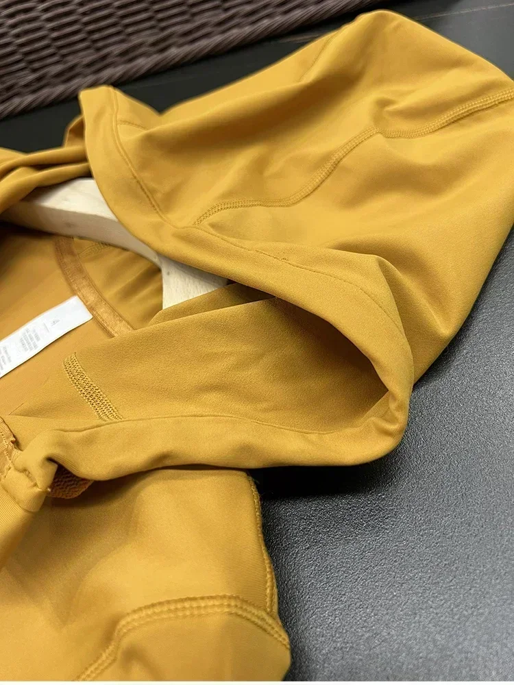 Lemon Women Yoga Define Jacket Gym Workout Hooded Top Zipper Hooded Running Sports Jacket Hoodies Thumb Hole Sportwear Sport Top