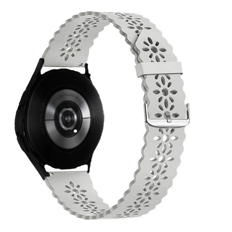 Women's Sport Lace Silicone Watch Strap - Stylish Bracelet Design, 20mm/22mm Band