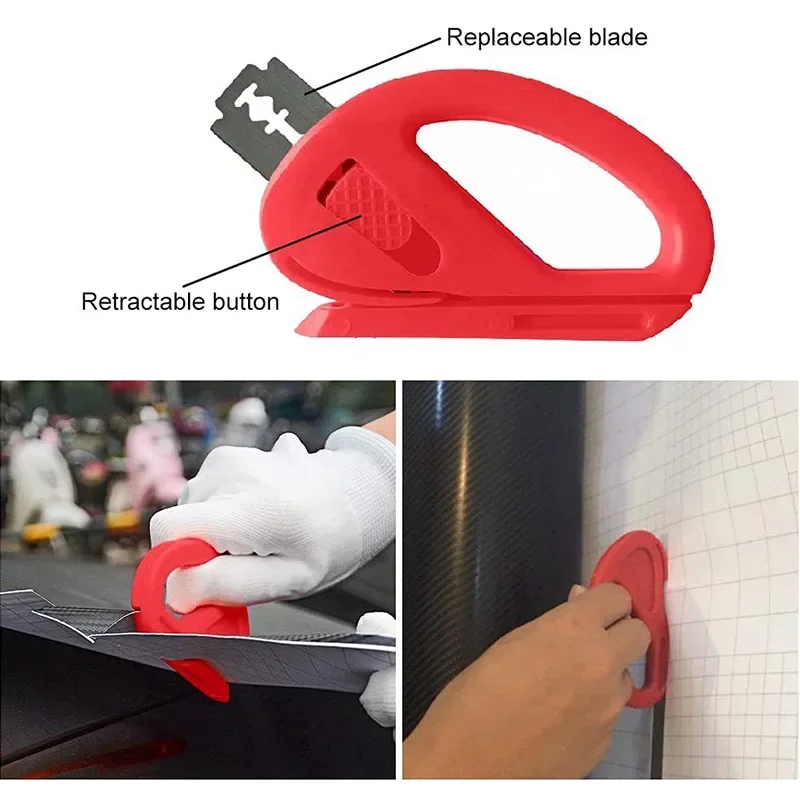 Car Film Wrap Tools Kit Squeegee Set Vinyl Scraper Cutter for Vehicle Window Tint Wrapping Vinyl Spatula Car Accessories