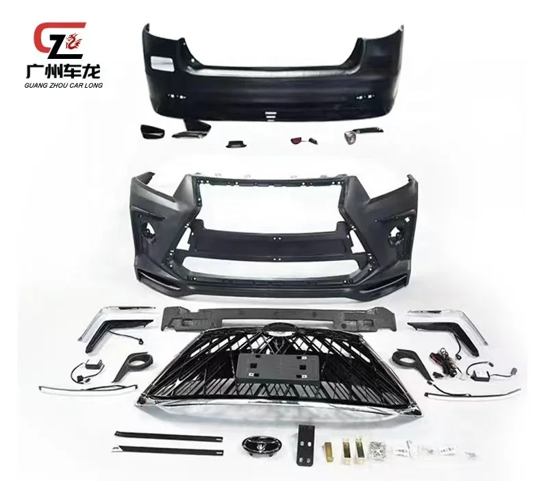 

High Quality Body kit For Toyota Highlander 2012-2014 modified Lexus Front Rear Bumper Assembly Car Bumpers