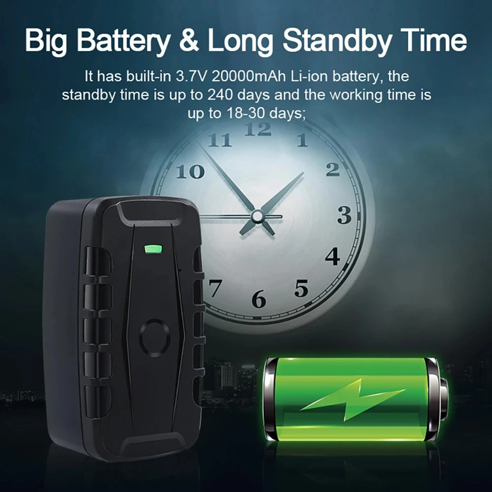 Car GPS tracker 2G 4G TKSTAR TK918 Magnet Vehicle GPRS Locator 20000mAh Long Standby Time Shock Drop Alarm Free Web APP