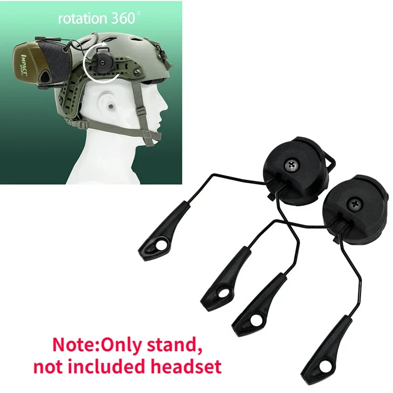 Electronic earmuf ARC OPS-CORE Helmet Rail Adapter Tactical headphone Stand Howard Leight Impact Sport hunt shooting headset