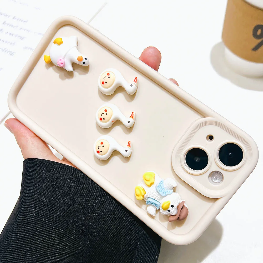 3d Coffee Cartoon Phone Case For Iphone Models Protective Cover_voghion.com