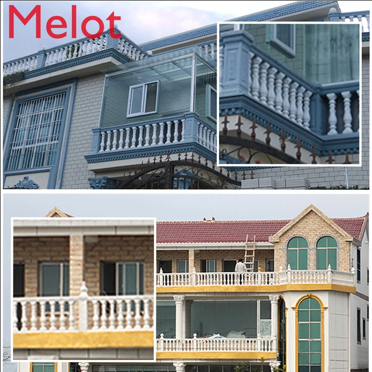 Corridor Handrail Cement Railing Roman Pillar Mold Balcony Fence Mold New Countryside Villa Building Model