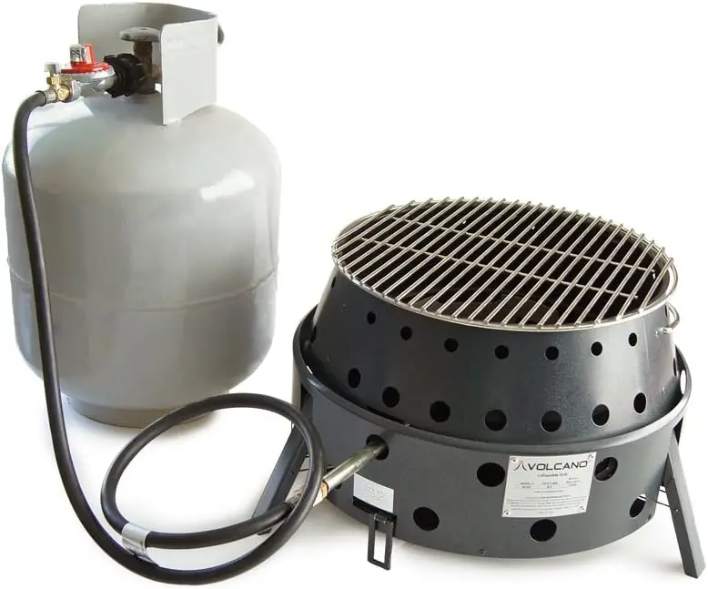 Volcano Grills 3-Fuel Portable Camping Stove/Fire Pit, Charcoal, Collapses Down to 5 inches; for Convenient Portability and Stor 4