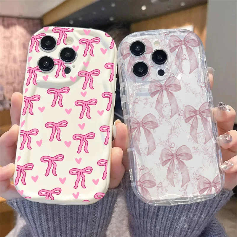 Chic Pink Bow Phone Case – Elegant and Stylish Protection Cover