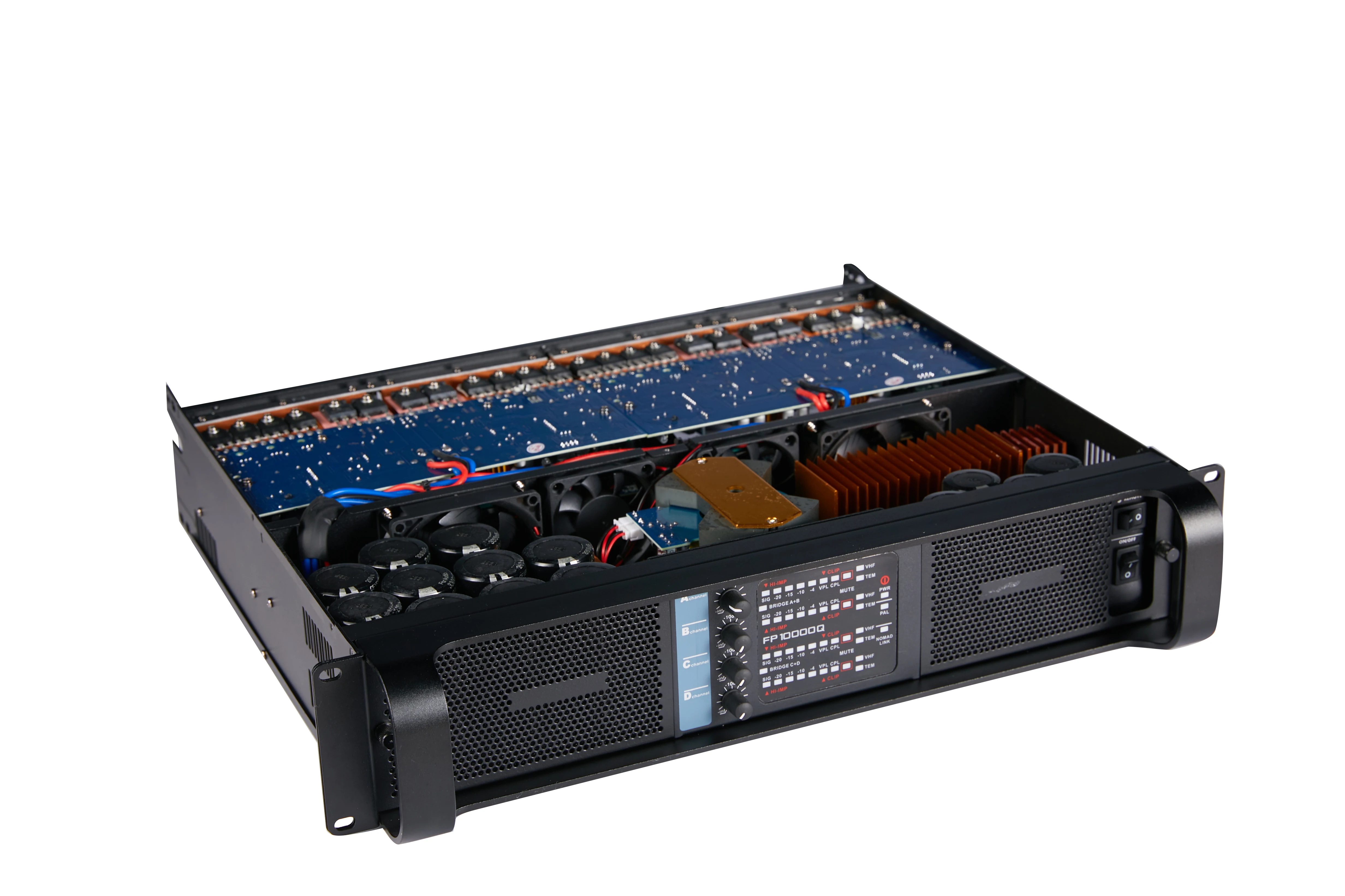 FP10000Q 4채널 고출력 앰프 1350W-2500W RMS 클래스 D/TD 전문 스테이지 콘서트용 오디오 앰프