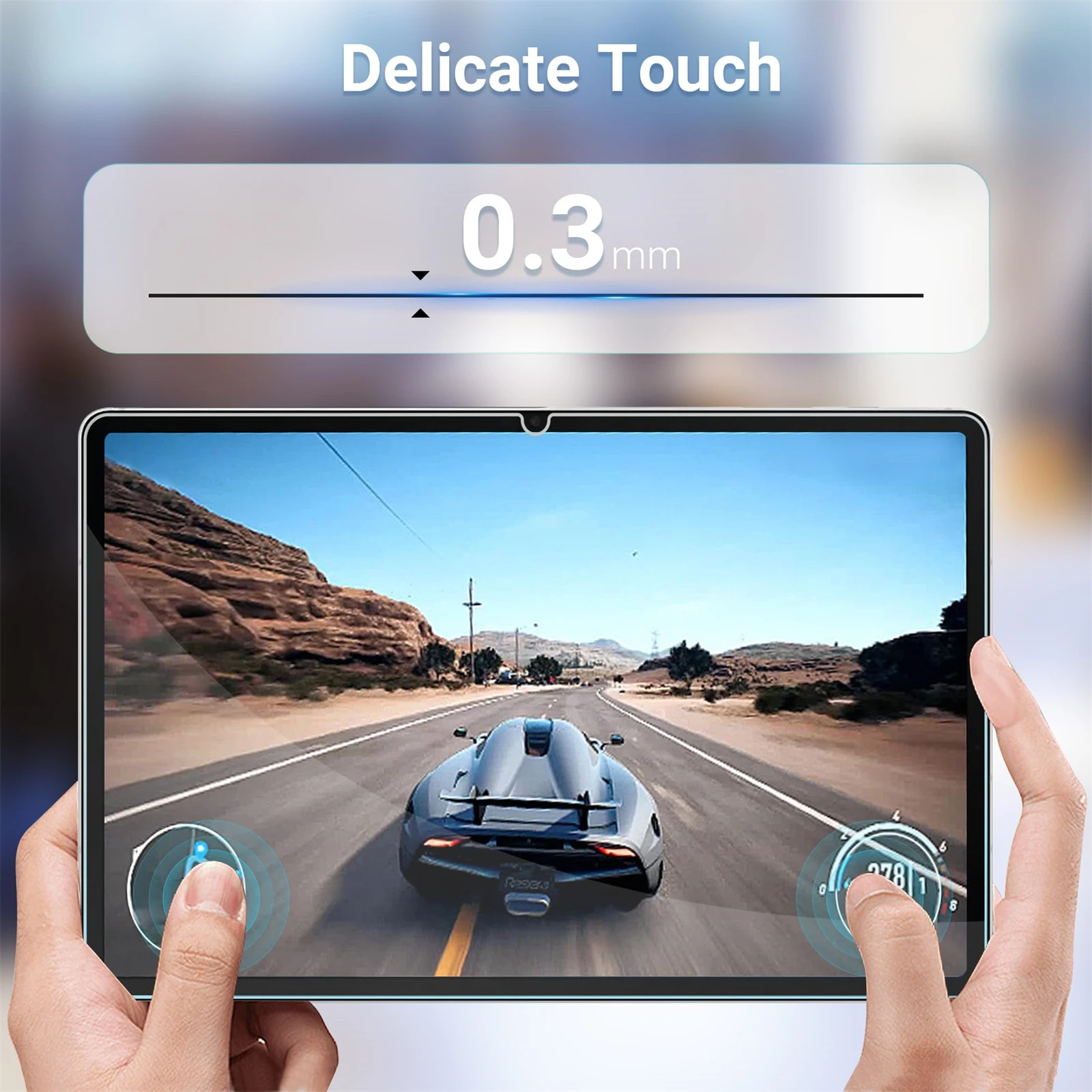 Premium Tempered Glass Screen Protector - 9H Hardness, Transparent