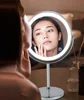 8inch 10X Magnifying LED Makeup Mirror with 3 Color Light Touch Switch Double Side USB Charging Desktop Vanity Cosmetic Mirror 1