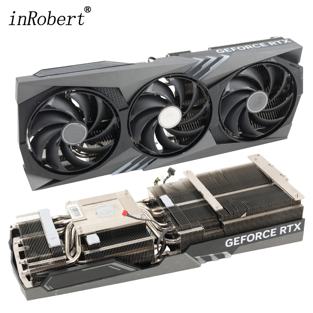 Substitua o Dissipador de Calor Original para Msi Geforce Rtx 4070 ti Gaming x Trio Radiador de Placa Gráfica Branca com Placa Traseira 12g