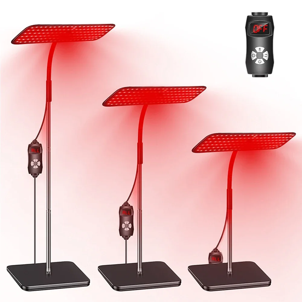 660nm + 850nm Red Light Therapy Floor Lamp – Adjustable LED Infrared Lamp for Pain Relief & Skin Rejuvenation