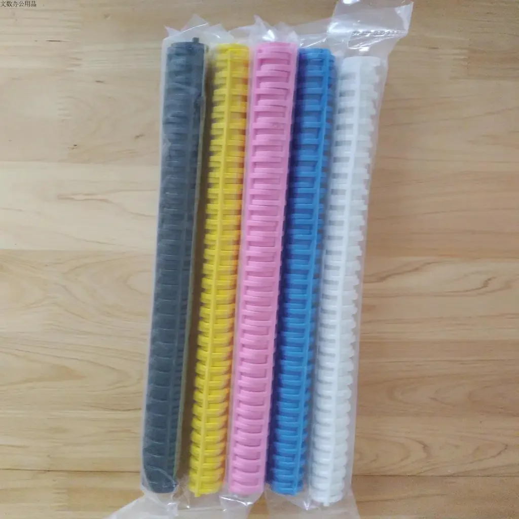 15PCS 느슨한 잎 바인딩 스트립 칼 클립 스트립 A4 30 구멍 B5 느슨한 잎 반지 플라스틱 반지