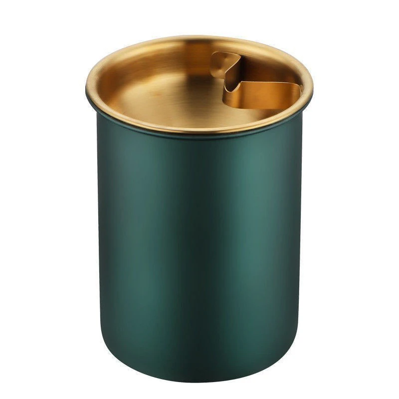 Creative Stainless Steel Ashtray Funnel Cover Anti-Fly Anti-Fall Household Car Use silicone ashtray air purifier ashtray wood ashtray cigarettes ashtray portable ashtray stainless steel ashtray metal ashtray ceramic ashtray