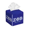 Zeta Phi Beta Print PU Leather Tissue Box Cover Square Decorative Tissue Holder for Living Room Bedroom Bathroom Home Office Car 1