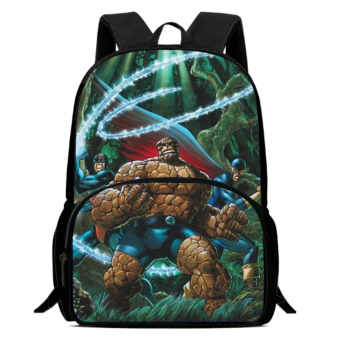 15-Inch Fantastic Four Thing Print Backpacks Large Capacity Backpack For Teenagers School Backpack For Boys&Girls 3