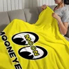Fashion M-Mooneyes-Brand Logo Blanket Plush Nap Sofa rug for Living Room Warm Office Bedroom Birthday Home Travel Kid Gifts 6