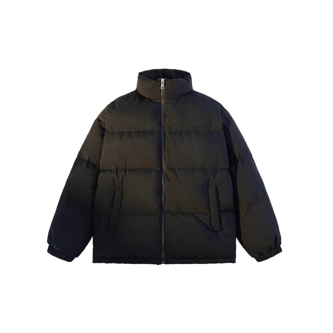 

Down jacket stand collar short slim-fit version solid color zipper design warm and comfortable autumn/Winter 2023