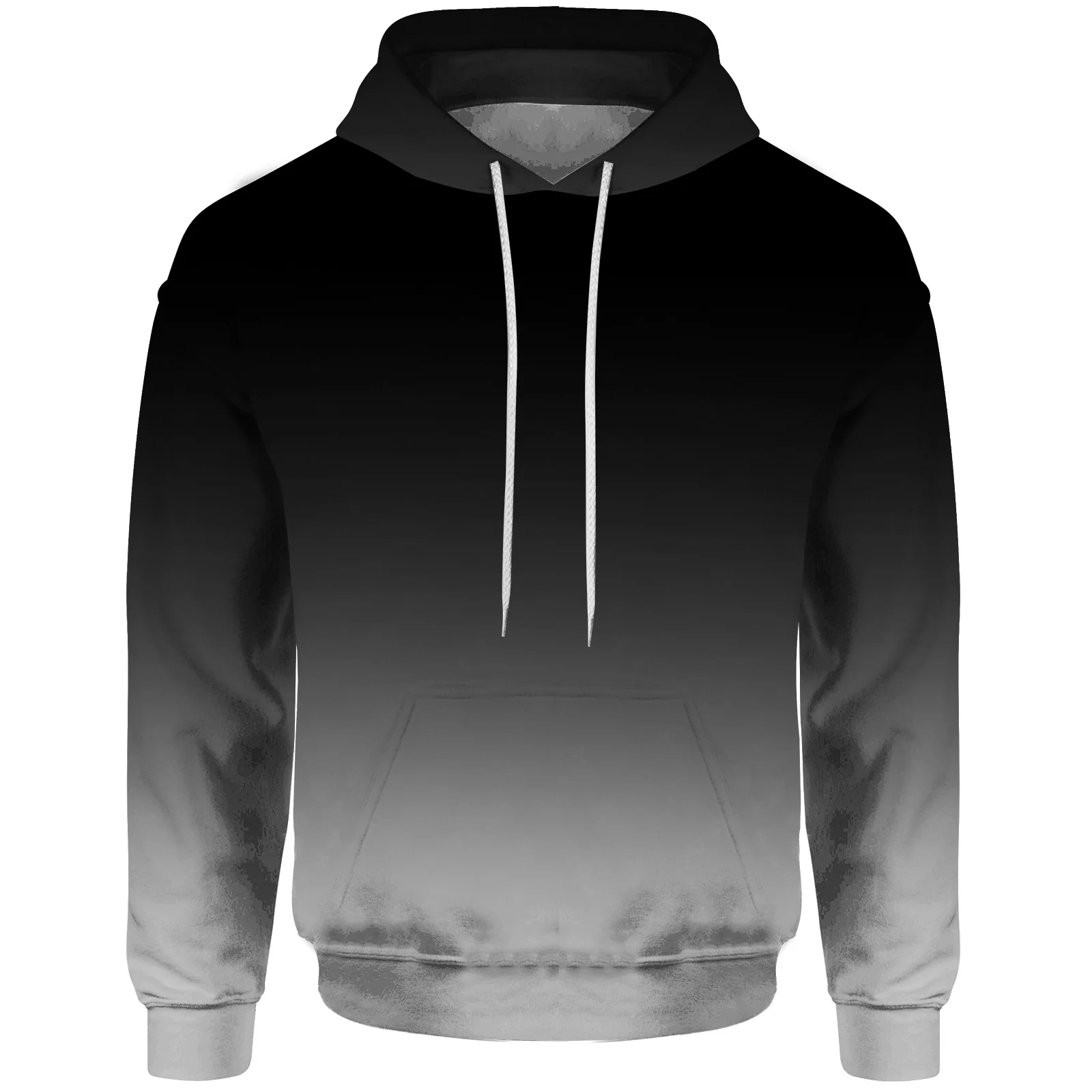 3D digital printed men's hooded sweatshirt, comfortable hooded sweatshirt, classic gradient new style, 2025 3