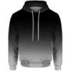 3D digital printed men's hooded sweatshirt, comfortable hooded sweatshirt, classic gradient new style, 2025 3