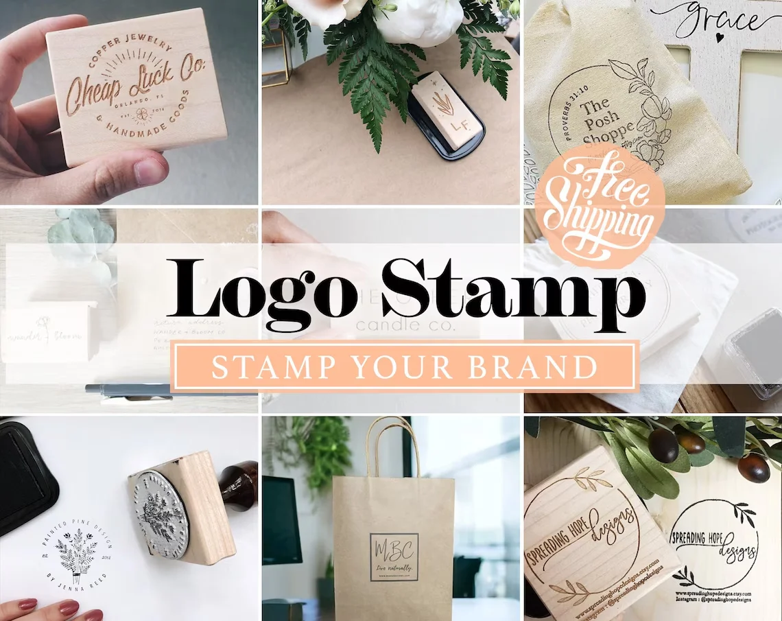 Wooden Stamp Wedding Stamp Personalized Wedding Stamp Clear Rubber Laser Engraved Wooden Stamps Business Branding Package Stamps