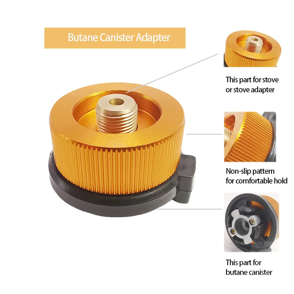 Gas Tank Converter Gas Refill Adapter Gas Converter Butane Adapter Gas Tank Adapter Gas Adapter 1Pc Camping Stove Adapter Converter Butane Canister Adapter Refill EN417 Lindal Valve Canister Shifter