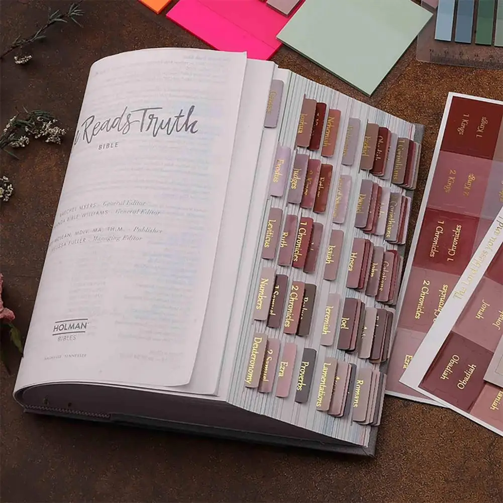 

Печатные этикетки из Библии, печатные буквы из ПВХ, Библия, Технические листы для изучения, товары для записей, самоклеящийся индекс для книги