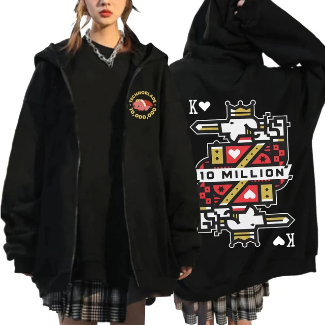 Technoblade printed hoodies Coat Sweatshirt Hooded Pullover Unisex