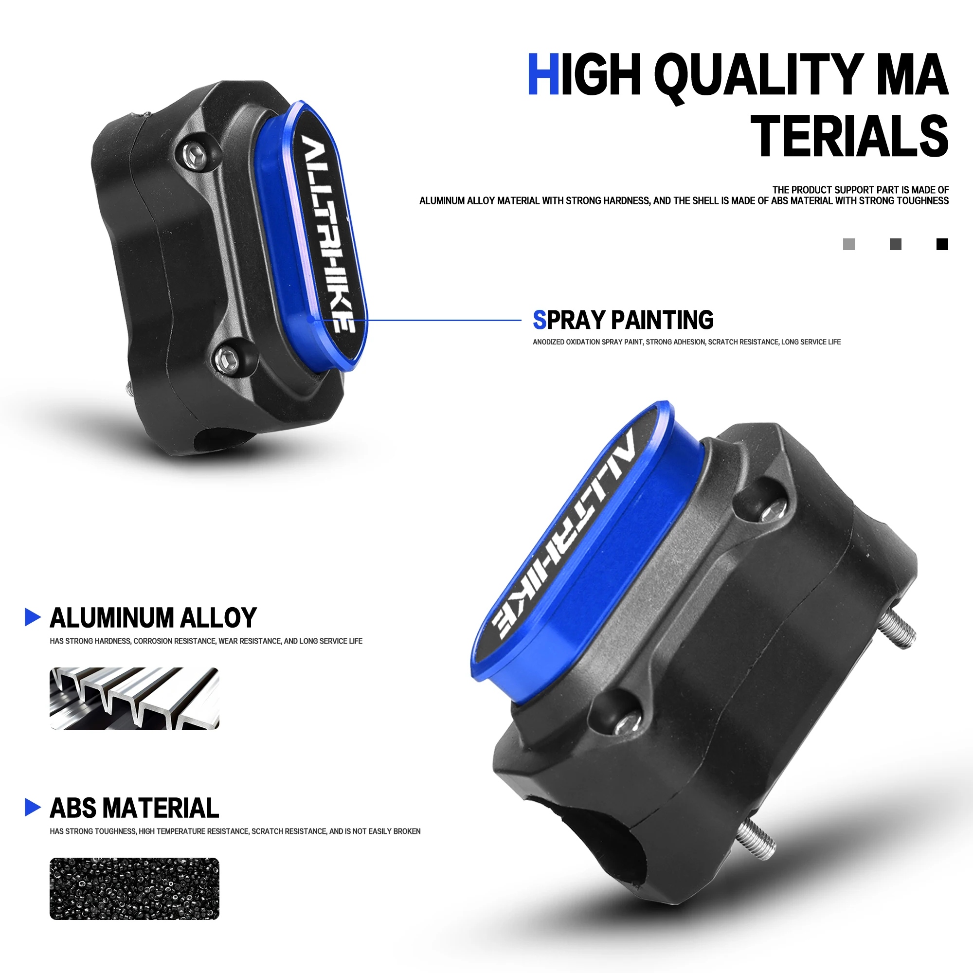 MORINI ALLTRHIKE 450 트림 블록(스프링 범퍼 프로텍터 포함) 안티 폴 블록 오토바이 Alltrhike450 안티 폴 블록
