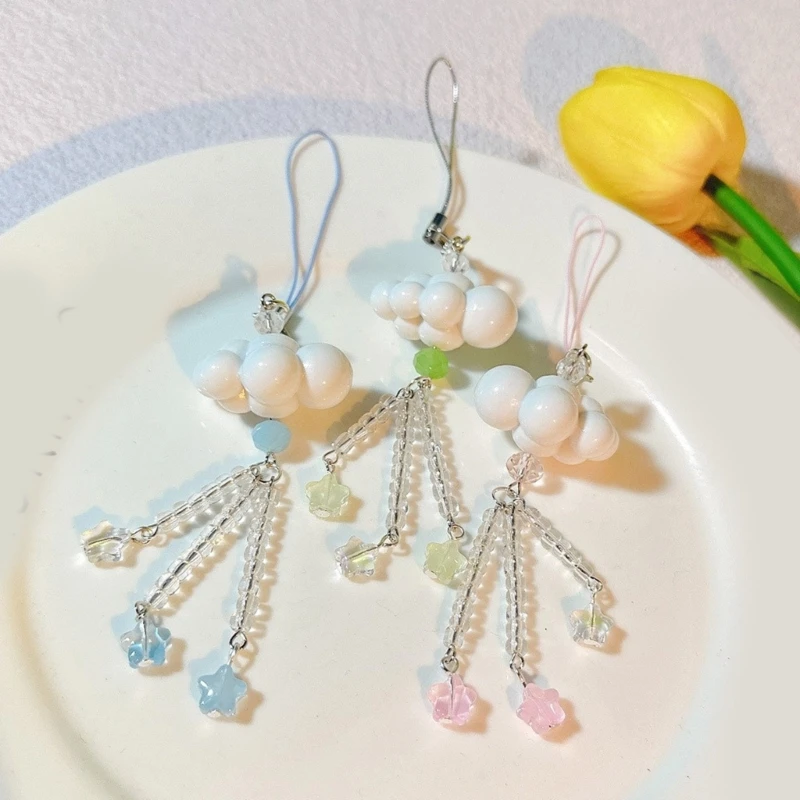 

Симпатичные облака, звезды, подвески из бисера, подвески для телефона, ремни, ремешок, кошелек, аксессуары