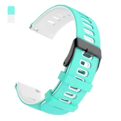 Enhanced Sports Silicone Strap for SUUNTO Watches - Versatile 20mm/22mm Watch Band Replacement (A - Teal White)