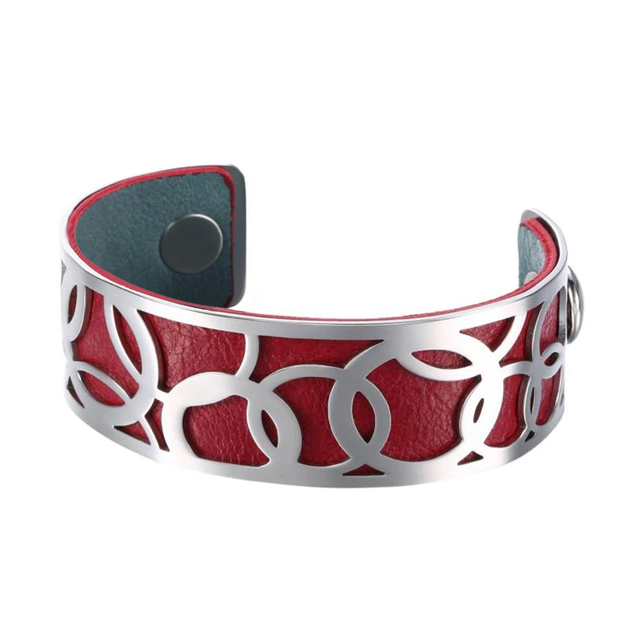 Cremo Fashion 2022 Love Cuff Bracelets For Women Stainless Steel Bracelet Manchette Interchangeable Leather Jonc Femme Jewelry