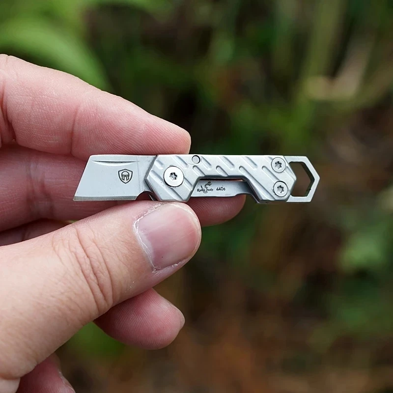 Description Picture 2 of itemMini Pocket Folding Knife Thin And Light Keychain Knives Sharper Fruit Pencil Unboxing Outdoor Portable Tool Small Finger Knife