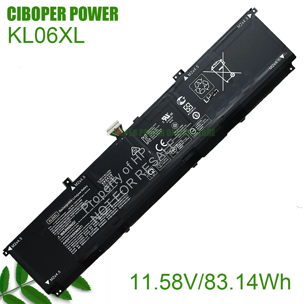 

CP Genuine Laptop Battery KL06XL 11.58V/83.14Wh HSTNN-IB9M L85853-1C1 L77034-005 For Envy 15-EP0098NR Notebook