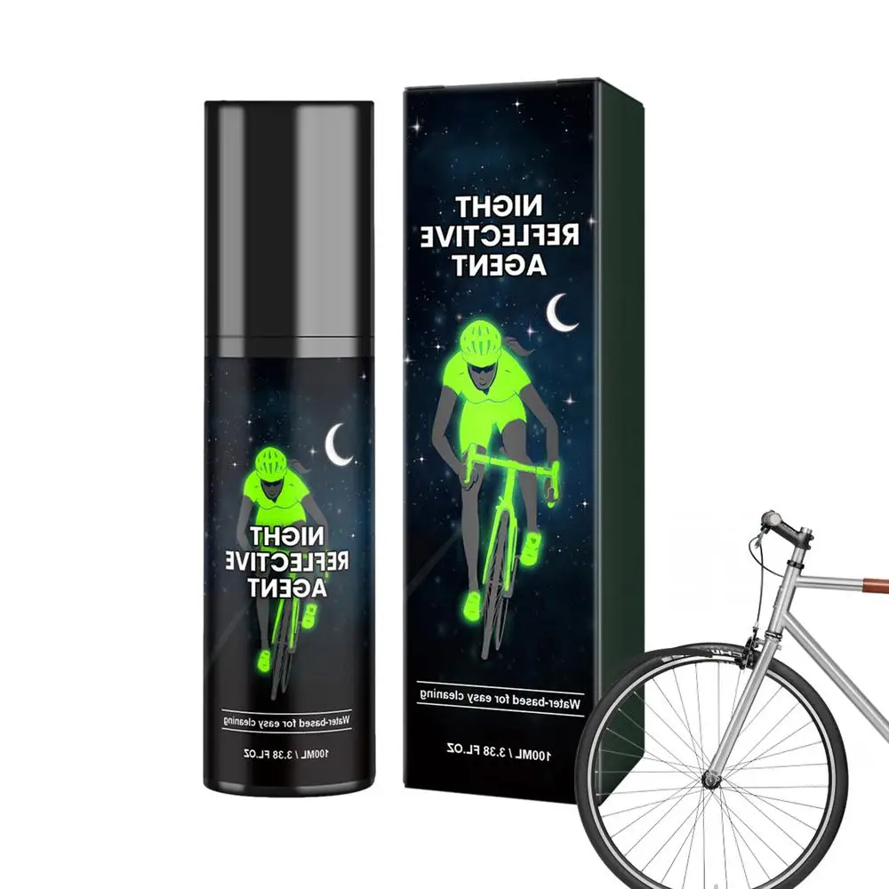 Description Picture 2 of itemReflective Spray Paint 100ml Bright Spray Paint For Crafts Safety Reflective Glow Spray Paint For Clothes Bicycles Skateboards