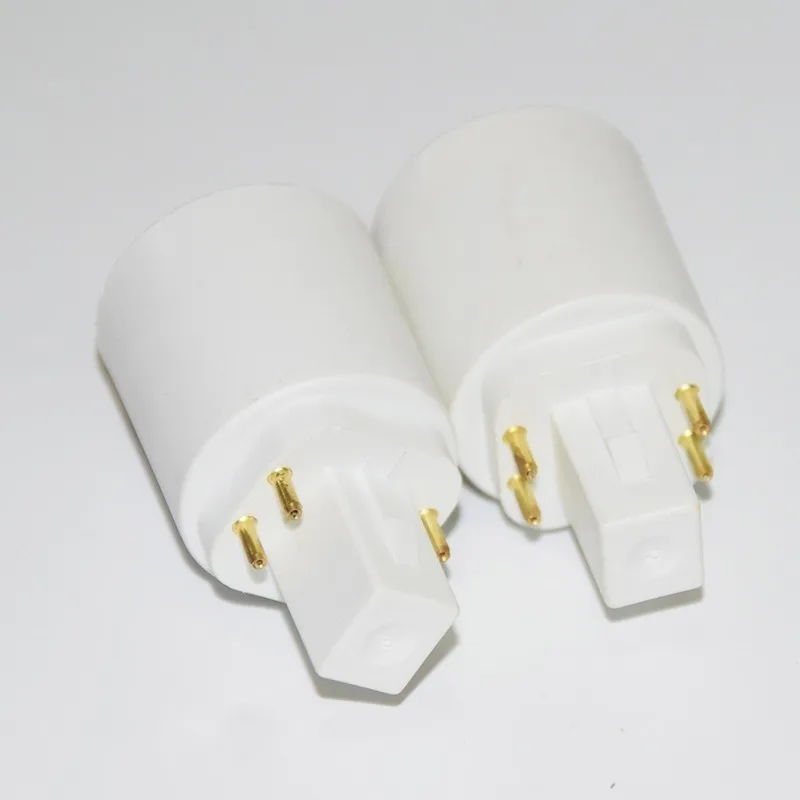 G24 to E27 Adapter G24Q 4PIN to E27 E26 Lamp Light Bulb Lamp Adapter Converter Holder Base Converter