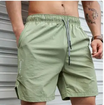 2024 New Men Gym Fitness Loose Shorts Bodybuilding Joggers Summer Quick-dry Cool Short Pants Male Casual Beach Brand Sweatpants 1