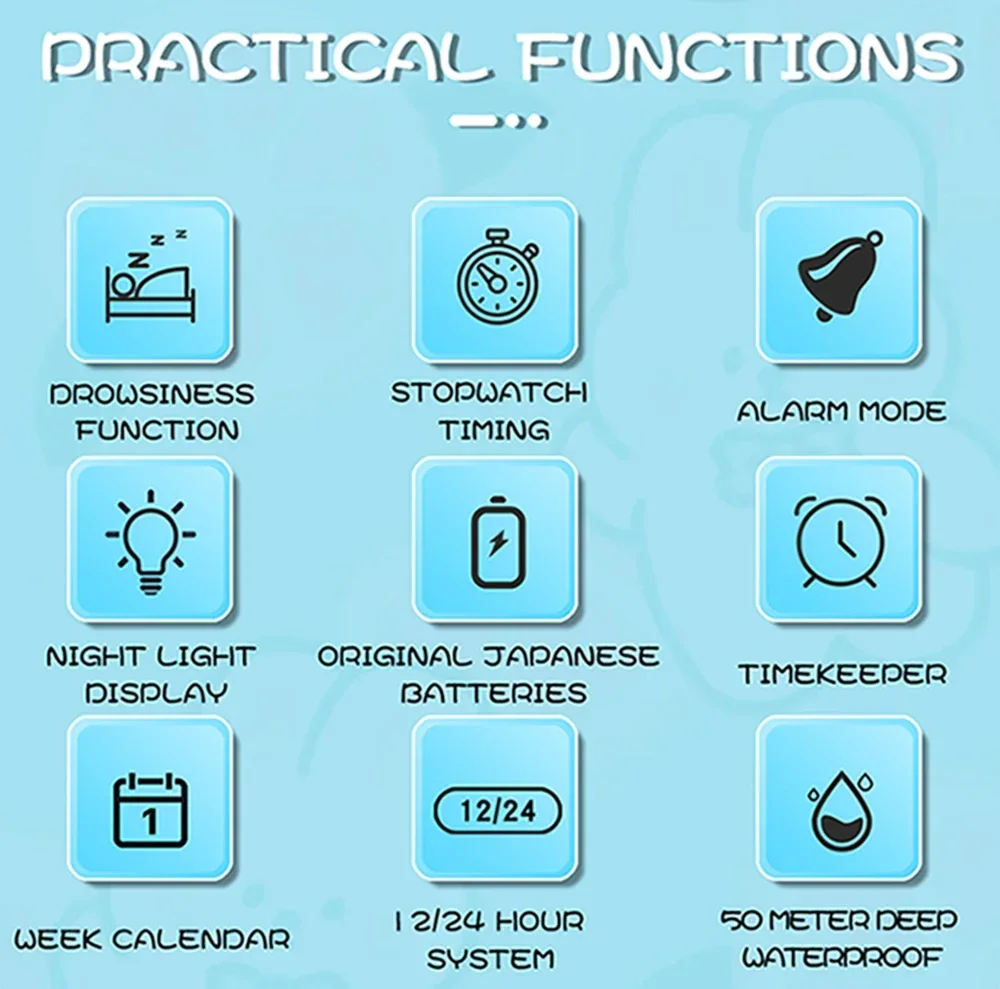 SANDA 2147 Montre numérique élégante et étanche pour femmes, chronographe LED, montre-bracelet de sport pour femmes, cadeau pour garçons et filles_voghion.com