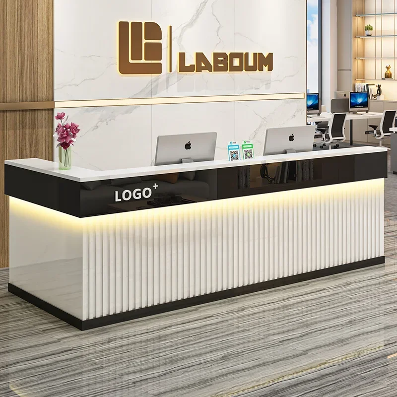 Purpito Salon Reception Desks Beauty Office Modern Cashier Reception Desks Luxury Bar Recepci&oacute;n Negocio Commercial Furniture