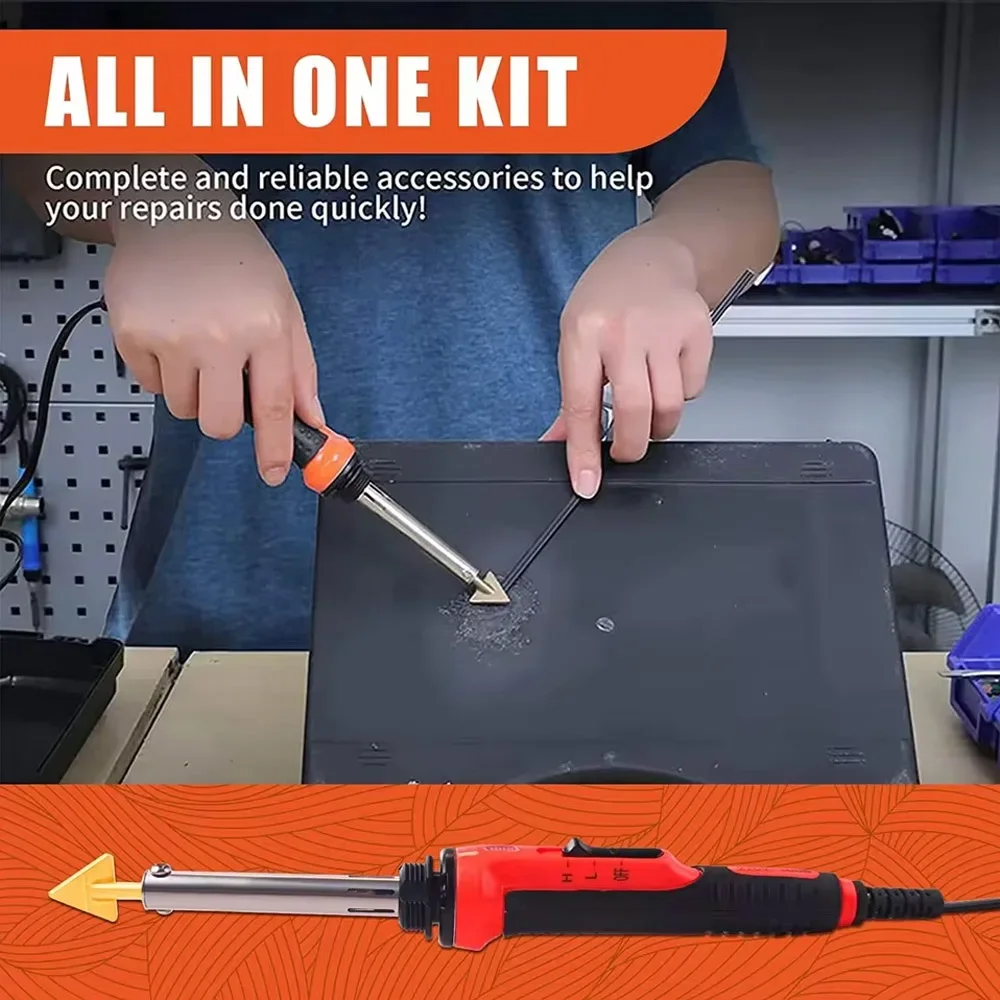 100W Plastic Welder Kit with Temperature Control for Car Bumper Repair