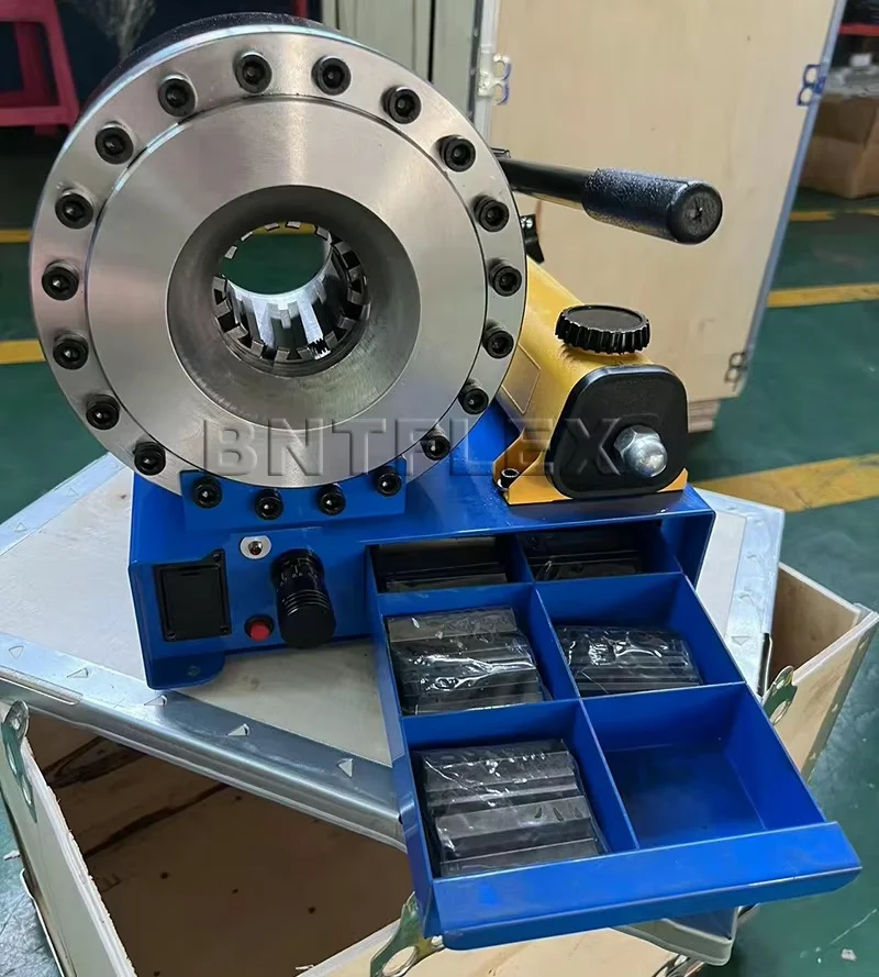 Portable Manual 1/4-1" Hydraulic Hose Crimping Tool Hydraulic Hoses Fittings Pressing Machine Pipe End Forming Machine Plastic 6