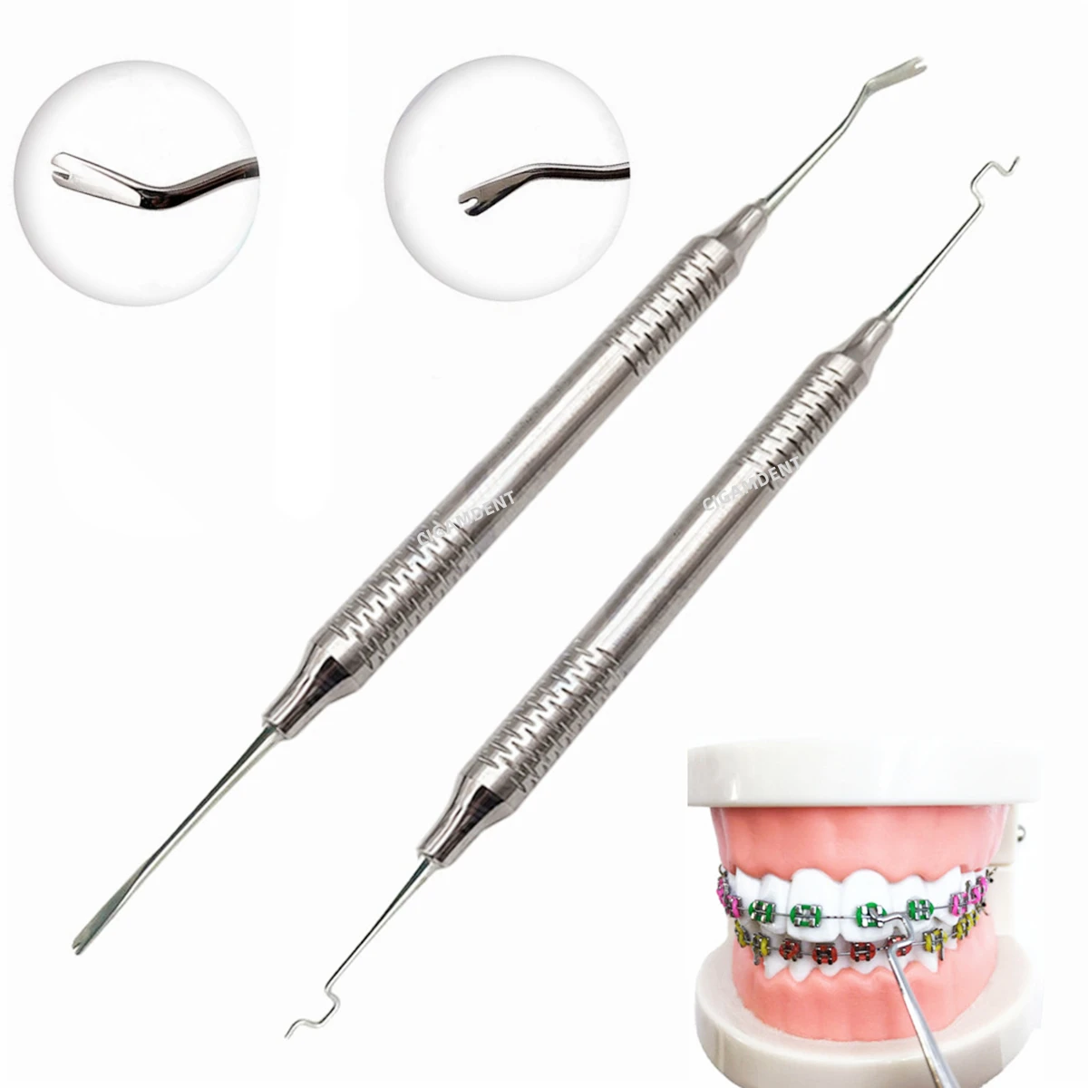 DentalOrthodonticTwirlOnElasticLigatureRingPlacingApplicator