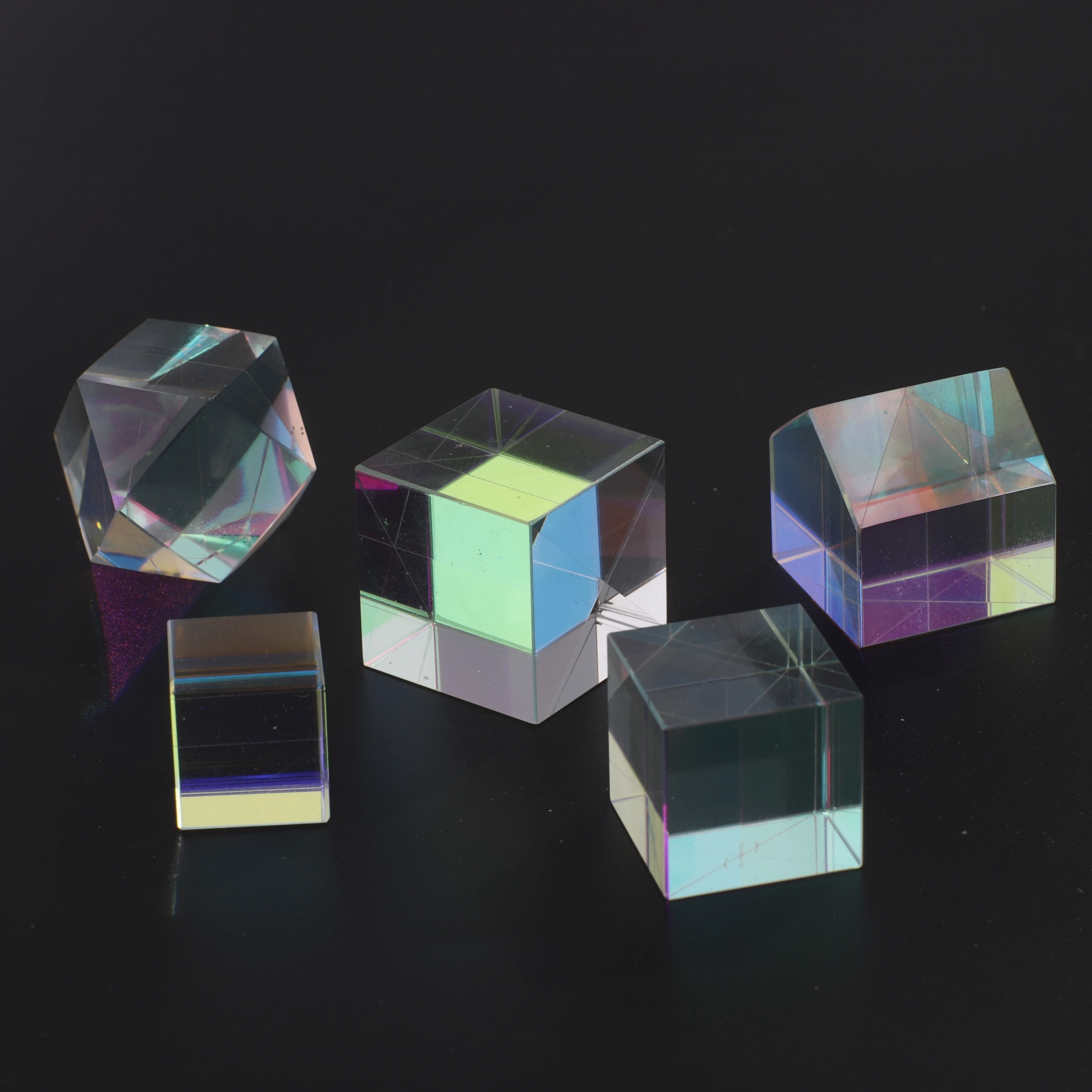 Optical Glass X-cube Dichroic Cube Design Cube Magic Prism RGB Combiner Splitter Suncatcher For Photography